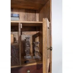 Ars manufacti Regal Curenna I - Mango teilmassiv - Mango / Braun -Wohnzimmermöbel boutique en ligne 1000040374 220127 130021000045 DETAILS P000000001000040374