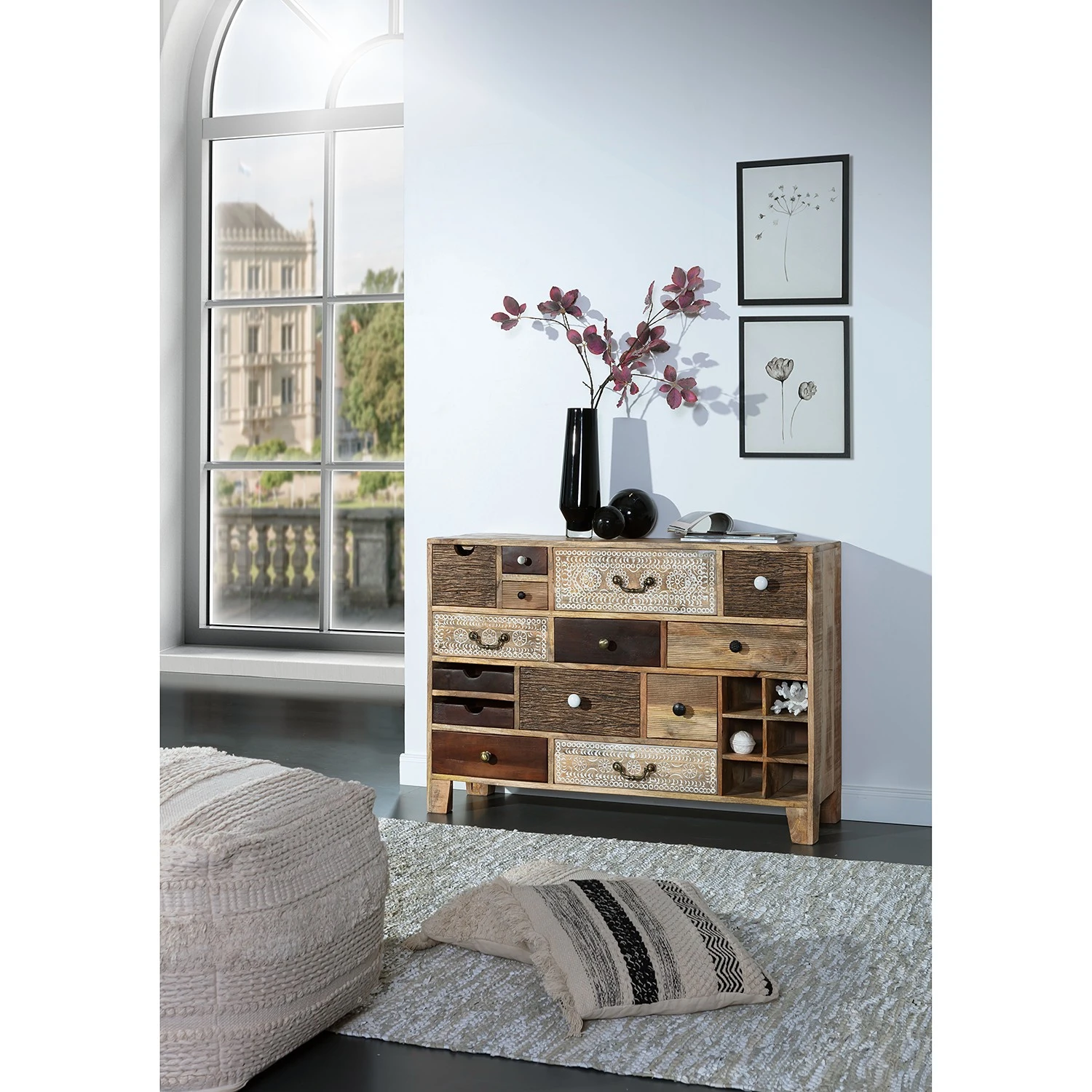 Ars manufacti Kommode Curenna I - Mango teilmassiv - Mango / Braun 3 Ars manufacti Kommode Curenna I - Mango teilmassiv - Mango / Braun – Bild 3