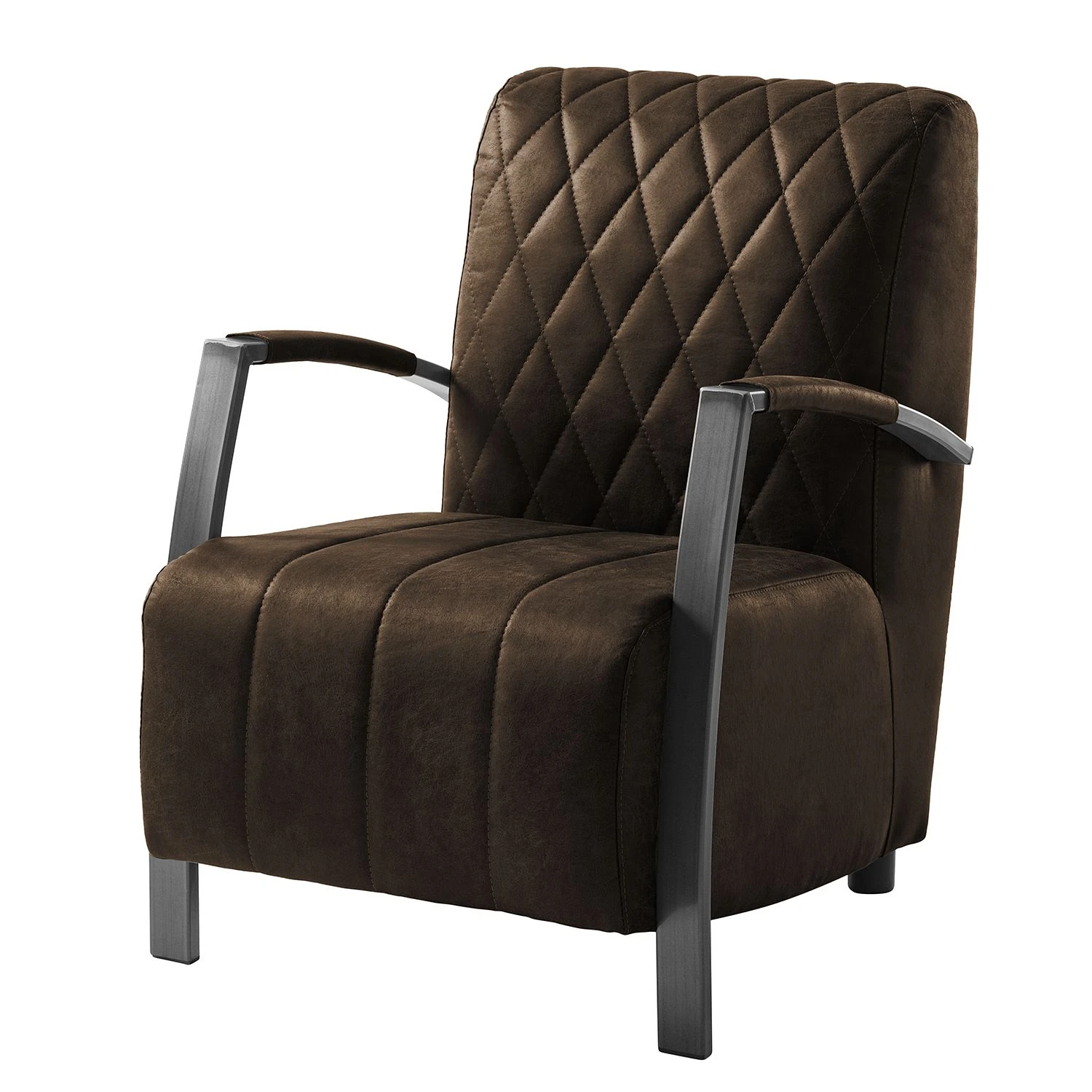 Ars manufacti Sessel Straid - Braungrau 1 Ars manufacti Sessel Straid - Braungrau