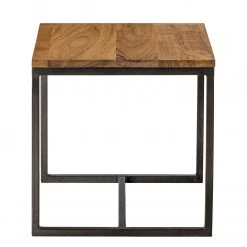 Ars manufacti Beistelltisch Woodson - Akazie massiv / Eisen - Akazie Hellbraun / Anthrazit -Wohnzimmermöbel boutique en ligne 1000050863 191112 10031000017 DETAILS P000000001000050863