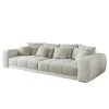 Loftscape Bigsofa Pesaro Kunstleder / Webstoff - Weiß / Beige