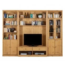 Maison Belfort Wohnwand Lillehammer III (3-teilig) - Kiefer massiv - Kiefer Natur