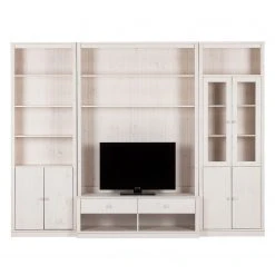 Maison Belfort Wohnwand Lillehammer III (3-teilig) - Kiefer massiv - Kiefer Weiß -Wohnzimmermöbel boutique en ligne 1000056774 210608 10324000014 DETAILS P000000001000056774