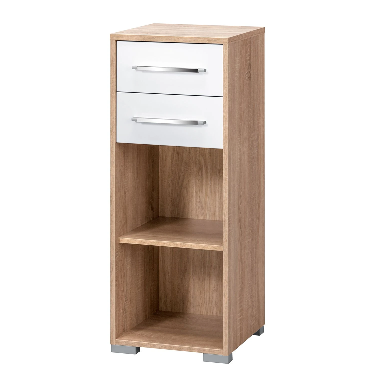 Aktenregal Merit - Eiche Sonoma Dekor / Hochglanz Weiß 1 Aktenregal Merit - Eiche Sonoma Dekor / Hochglanz Weiß