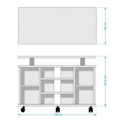 Maja Möbel TV-Rack Eutin - Eiche Sonoma Dekor -Wohnzimmermöbel boutique en ligne 1000057740 180809 08521607 GALLERYIMAGES P000000001000057740