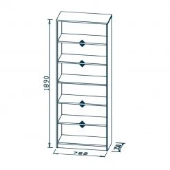 Maja Möbel Regal Mölln II - Eiche Sonoma Dekor 7 Maja Möbel Regal Mölln II - Eiche Sonoma Dekor -Wohnzimmermöbel boutique en ligne 1000057743 180824 09175919 GALLERYIMAGES P000000001000057743