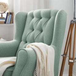 Maison Belfort Ohrensessel Luro Strukturstoff - Mintgrau -Wohnzimmermöbel boutique en ligne 1000059443 190401 09433400076 GALLERYIMAGES P000000001000059443