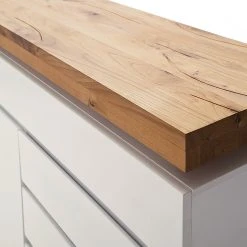 Fredriks Sideboard Roble I - Inkl. Beleuchtung - Eiche / Matt Weiß -Wohnzimmermöbel boutique en ligne 1000064532 200811 13580700720 DETAILS P000000001000064532