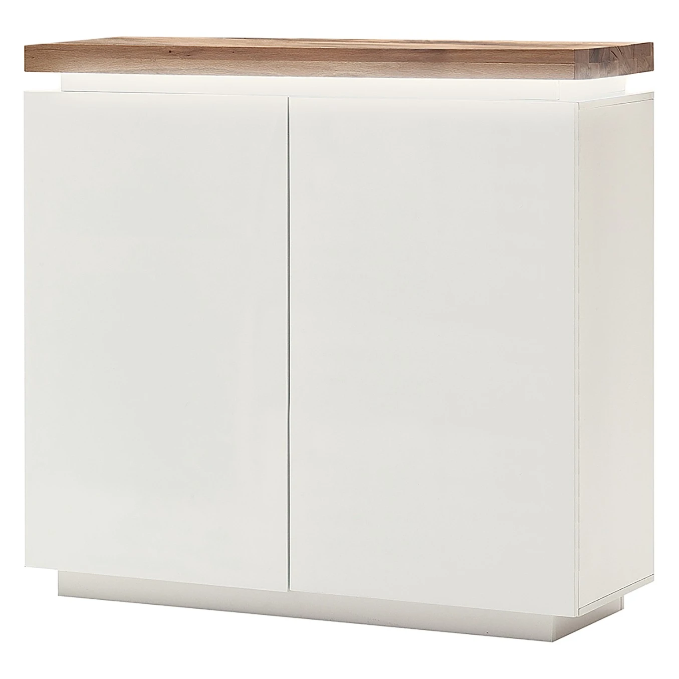 Fredriks Kommode Roble III - Inkl. Beleuchtung - Eiche / Matt Weiß 1 Fredriks Kommode Roble III - Inkl. Beleuchtung - Eiche / Matt Weiß