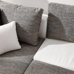 Fredriks Ecksofa Dublin II - (mit Schlaffunktion / beidseitig montierbar) - Kunstleder/Strukturstoff - Weiß / Grau 46 Fredriks Ecksofa Dublin II - (mit Schlaffunktion / beidseitig montierbar) - Kunstleder/Strukturstoff - Weiß / Grau -Wohnzimmermöbel boutique en ligne 1000073164 210614 18404200596 DETAILS P000000001000073164