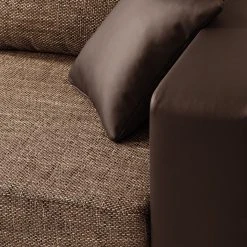 Fredriks Ecksofa Dublin II - (mit Schlaffunktion / beidseitig montierbar) - Kunstleder/Strukturstoff - Dunkelbraun / Braun -Wohnzimmermöbel boutique en ligne 1000073166 210614 18404300625 DETAILS P000000001000073166