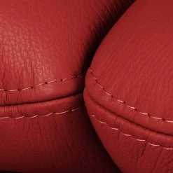 Sofa Capri (3-Sitzer) - Echtleder Mabel: Rot -Wohnzimmermöbel boutique en ligne 1000073311 220304 090 DETAILS P000000001000073311