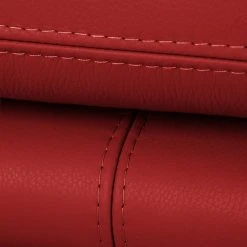 Sofa Capri (3-Sitzer) - Echtleder Mabel: Rot -Wohnzimmermöbel boutique en ligne 1000073311 220304 100 DETAILS P000000001000073311