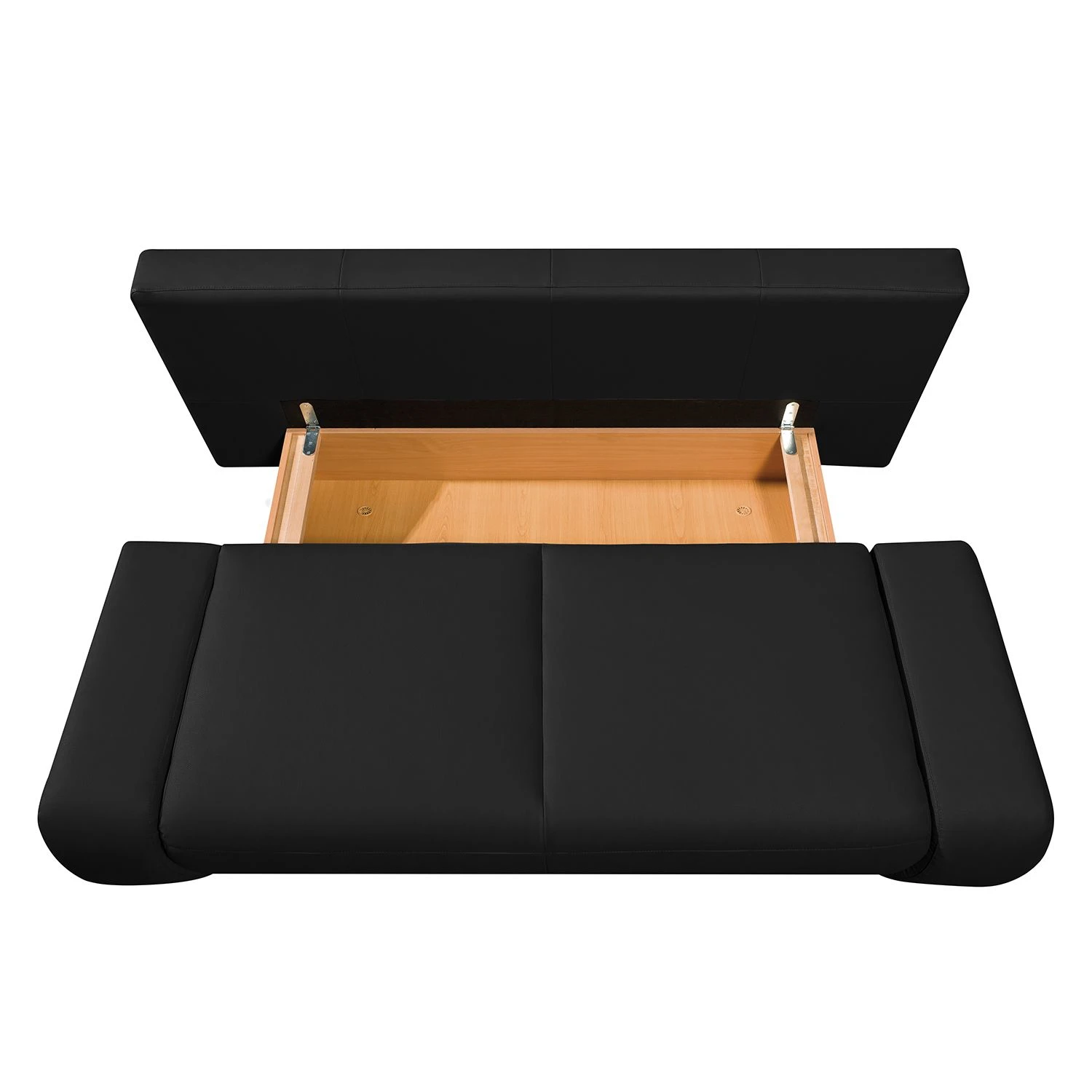 Fredriks Schlafsofa Ramea - Echtleder Schwarz 9 Fredriks Schlafsofa Ramea - Echtleder Schwarz – Bild 9