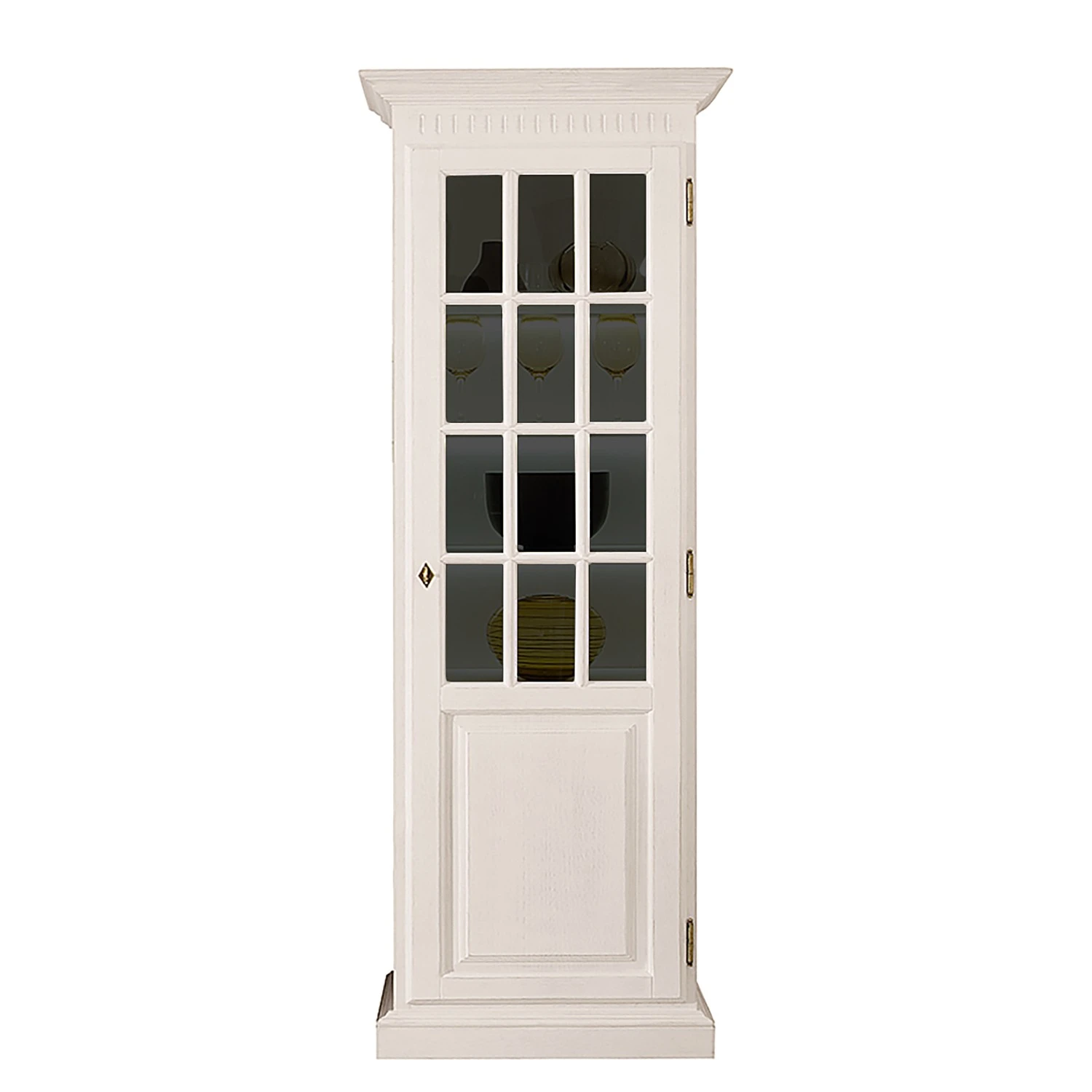 Ridgevalley Vitrinenschrank La Carlotta II - Pinie massiv - Creme - ohne Beleuchtung 3 Ridgevalley Vitrinenschrank La Carlotta II - Pinie massiv - Creme - ohne Beleuchtung – Bild 3