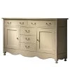 Maison Belfort Sideboard Azjana - Pinie massiv - Elfenbein