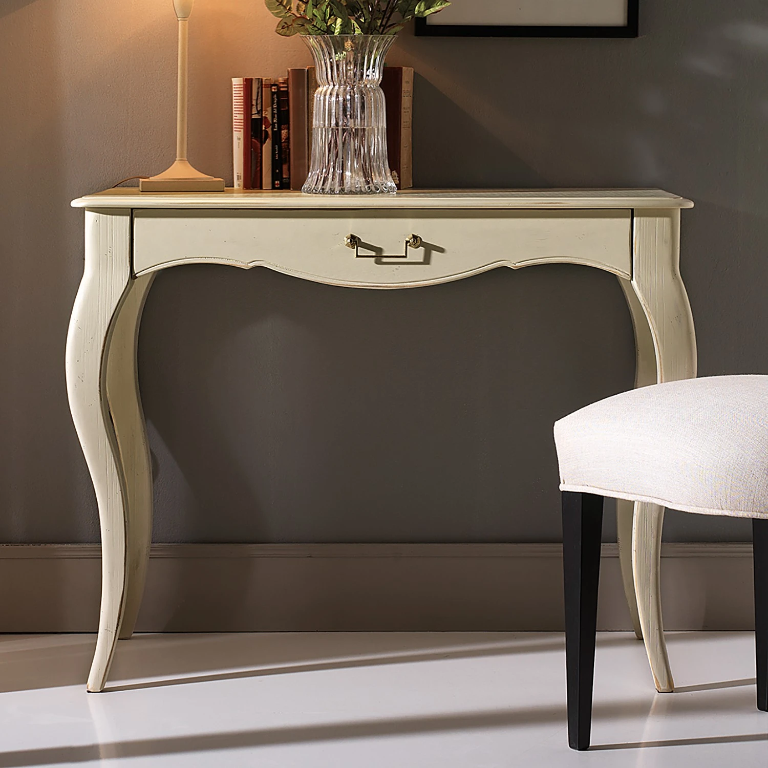 Maison Belfort Konsolentisch Azjana - Pinie massiv - Elfenbein 2 Maison Belfort Konsolentisch Azjana - Pinie massiv - Elfenbein – Bild 2