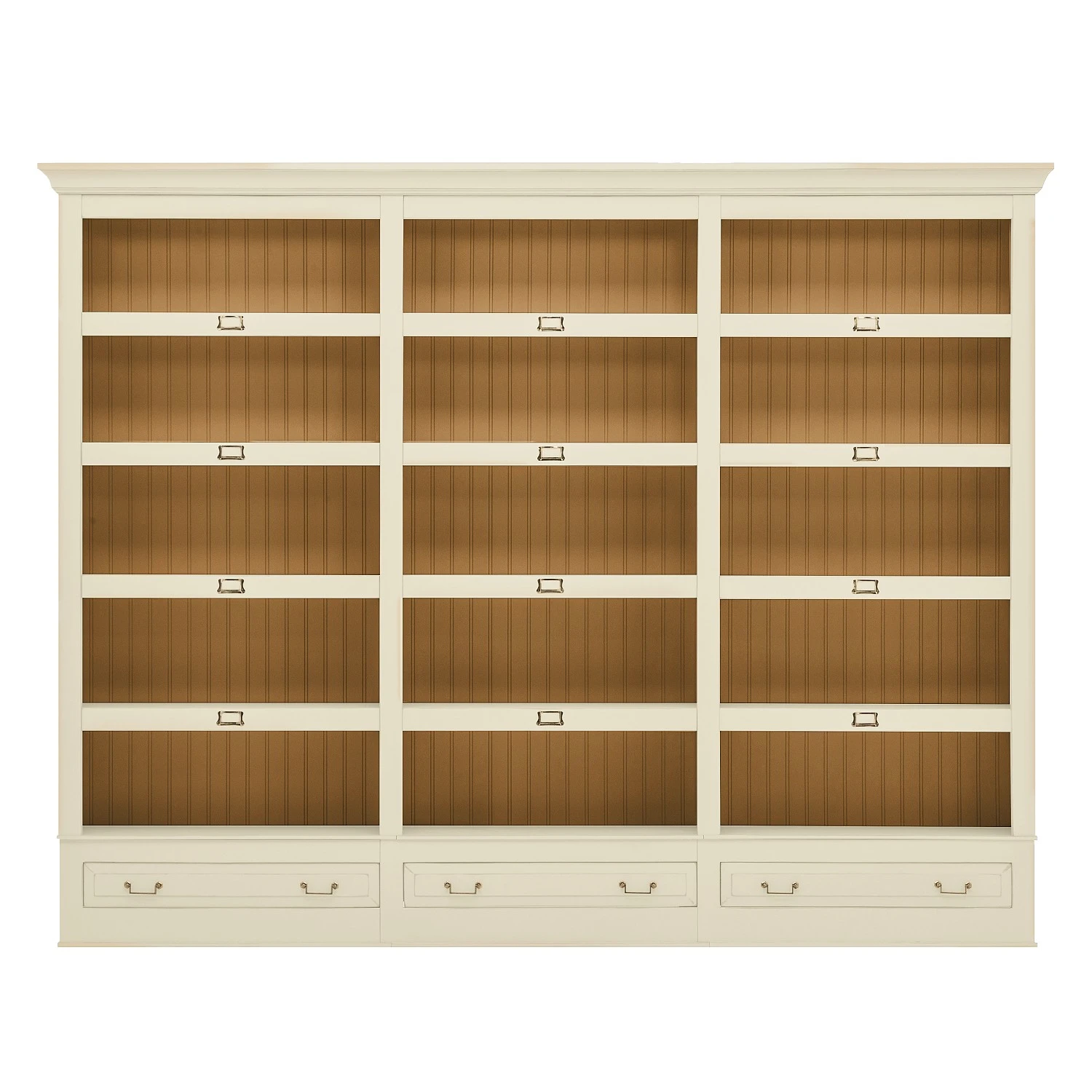 Maison Belfort Regalwand Azjana - Pinie Weiß / Pinie Honig - Ohne Leiter 1 Maison Belfort Regalwand Azjana - Pinie Weiß / Pinie Honig - Ohne Leiter