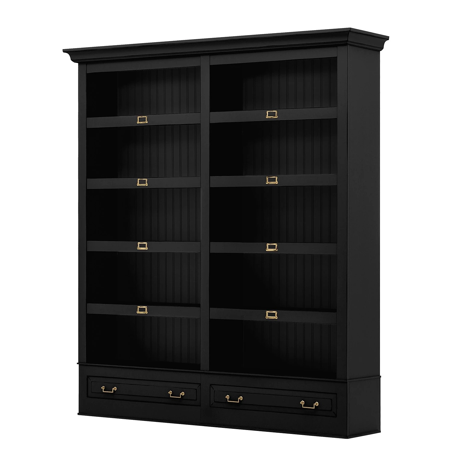 Maison Belfort Bücherregal Azjana I - Schwarz 1 Maison Belfort Bücherregal Azjana I - Schwarz