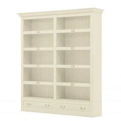 Maison Belfort Bücherregal Azjana I - Pinie weiß lackiert