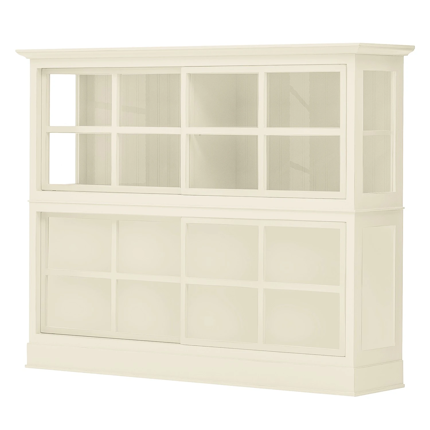 Maison Belfort Highboard Azjana - Pinie weiß lackiert 1 Maison Belfort Highboard Azjana - Pinie weiß lackiert