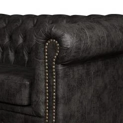 Ars manufacti Sessel Kamaru Kunstleder - Schwarz -Wohnzimmermöbel boutique en ligne 1000085223 220223 060 DETAILS P000000001000085223