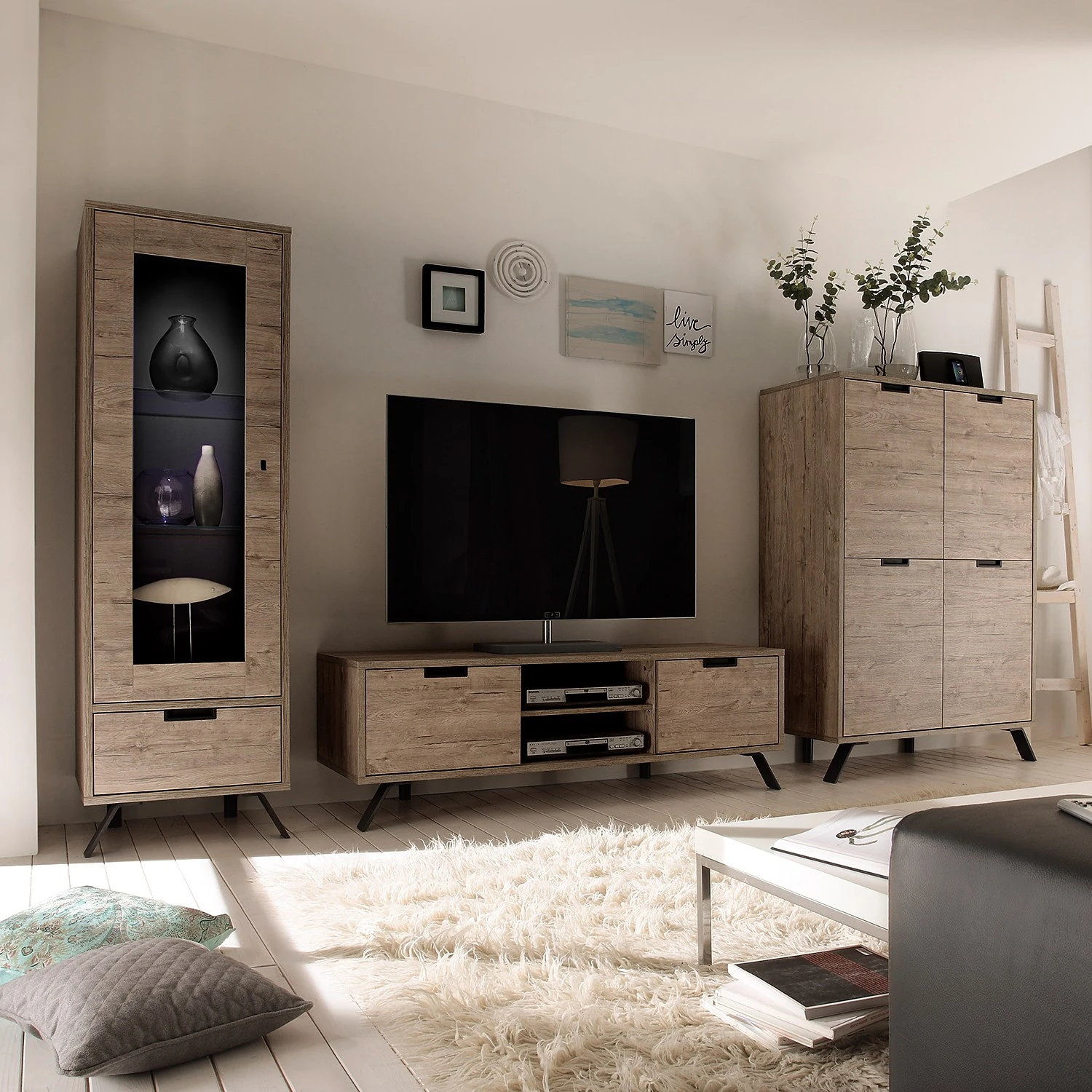 LC Spa TV-Lowboard Palma - Eiche Dekor 4 LC Spa TV-Lowboard Palma - Eiche Dekor – Bild 4