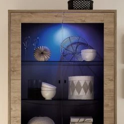 LC Spa Vitrinenschrank Palma - Eiche Dekor 12 LC Spa Vitrinenschrank Palma - Eiche Dekor -Wohnzimmermöbel boutique en ligne 1000091538 201029 08220300072 DETAILS P000000001000091538