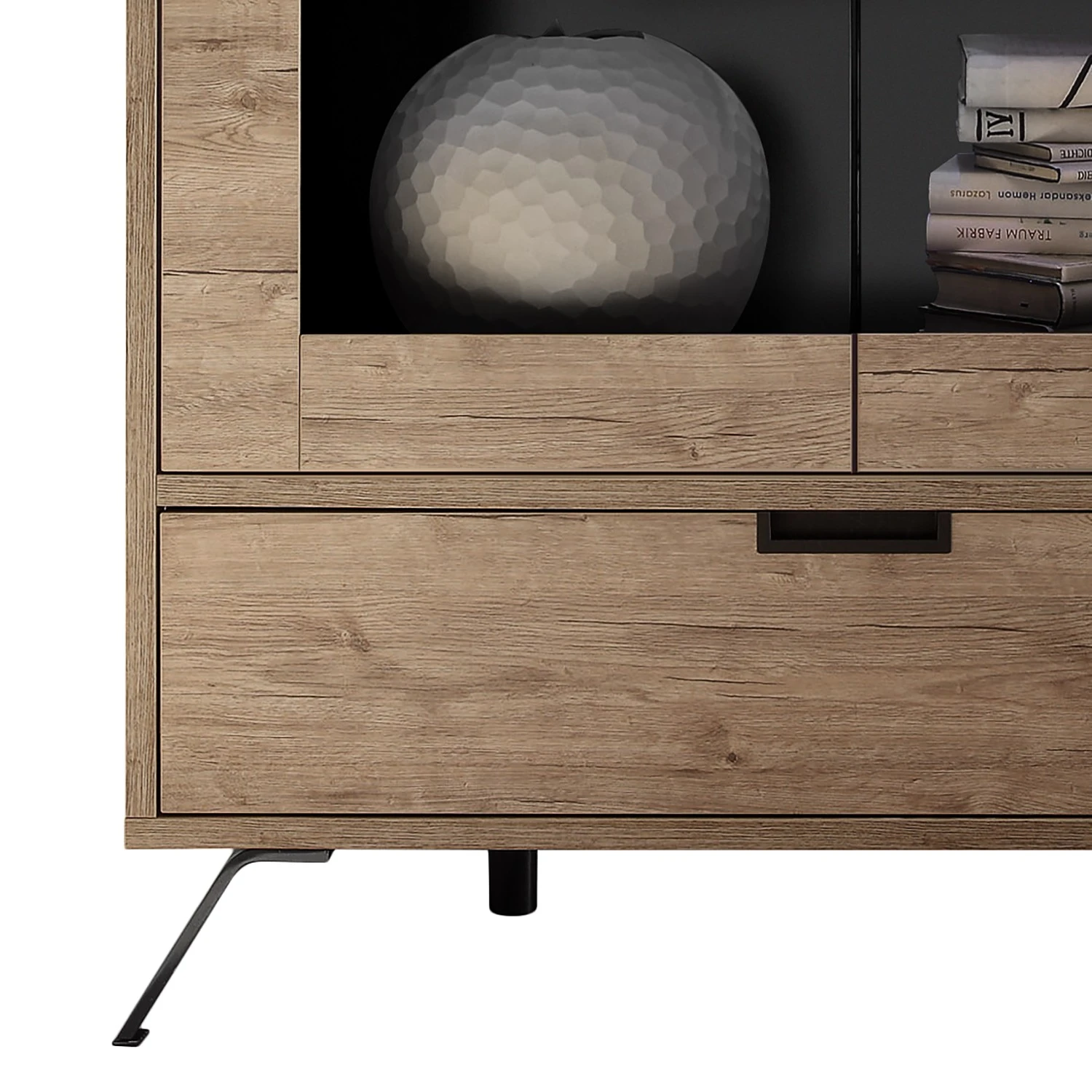 LC Spa Vitrinenschrank Palma - Eiche Dekor 6 LC Spa Vitrinenschrank Palma - Eiche Dekor – Bild 6