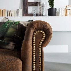 Sofa Torquay (3-Sitzer) - Braun -Wohnzimmermöbel boutique en ligne 1000094670 220121 10104300090 DETAILS P000000001000094670