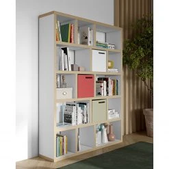 Temahome Regal Berlin - Weiß / Hellbraun - 150 x 198 cm 15 Temahome Regal Berlin - Weiß / Hellbraun - 150 x 198 cm -Wohnzimmermöbel boutique en ligne 1000094984 180712 10470152 MOOD GALLERYIMAGES P000000001000094984 mood