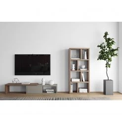 Temahome TV-Lowboard Echo - Grau / Walnuss -Wohnzimmermöbel boutique en ligne 1000094994 180712 10470164 MOOD GALLERYIMAGES P000000001000094994 mood