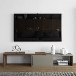 Temahome TV-Lowboard Echo - Grau / Walnuss -Wohnzimmermöbel boutique en ligne 1000094994 180712 10470165 MOOD GALLERYIMAGES P000000001000094994 mood