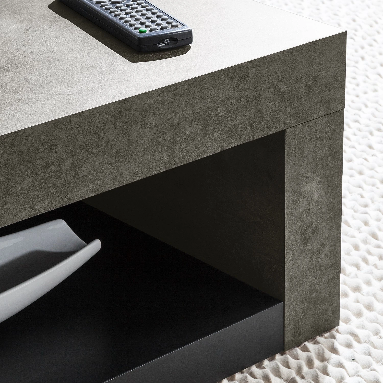 Temahome Couchtisch Detroit - Beton Dekor / Matt Schwarz 9 Temahome Couchtisch Detroit - Beton Dekor / Matt Schwarz – Bild 9