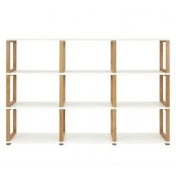 Tenzo Regal Art II - Eiche teilmassiv - Weiß - 9 -Wohnzimmermöbel boutique en ligne 1000097679 200527 07384000228 DETAILS P000000001000097679