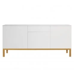 Tenzo Sideboard Patch II - Eiche teilmassiv / Weiß
