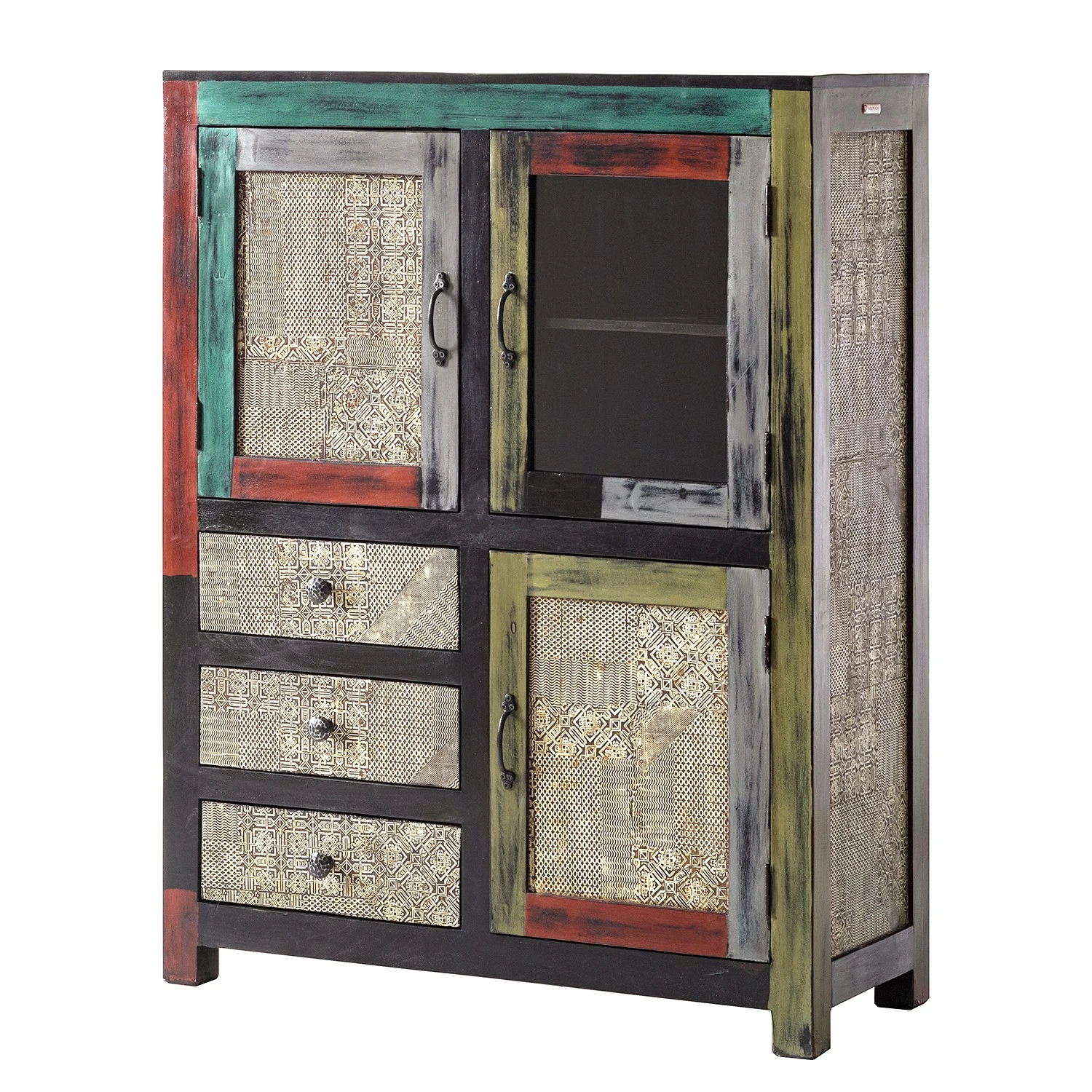 Wolf-Möbel Highboard Goa II - Mango teilmassiv - Mango Dunkelbraun 1 Wolf-Möbel Highboard Goa II - Mango teilmassiv - Mango Dunkelbraun