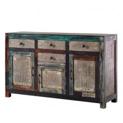Wolf-Möbel Sideboard Goa II - Akazie / Mango teilmassiv - Mehrfarbig