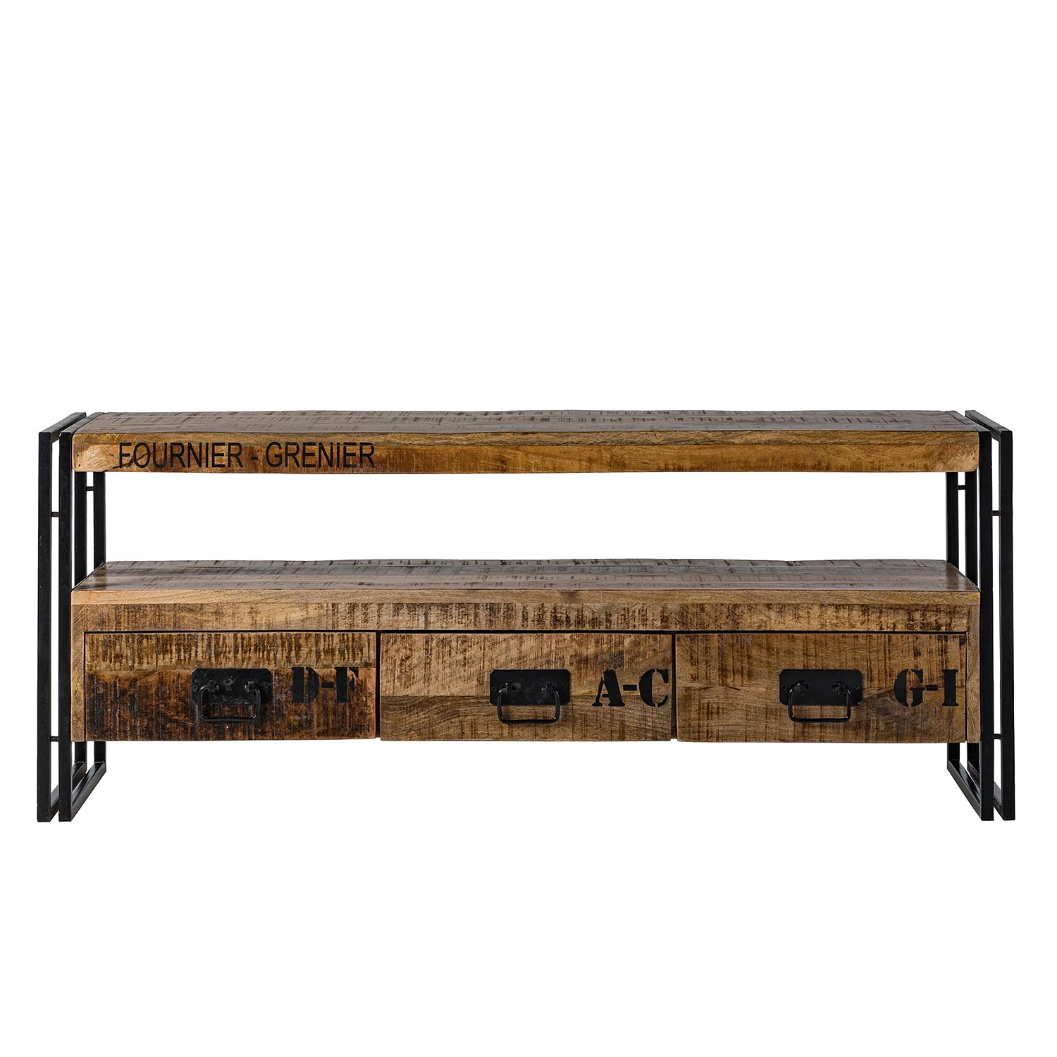 Wolf-Möbel TV-Lowboard Iron - Mango massiv / Eisen 5 Wolf-Möbel TV-Lowboard Iron - Mango massiv / Eisen – Bild 5