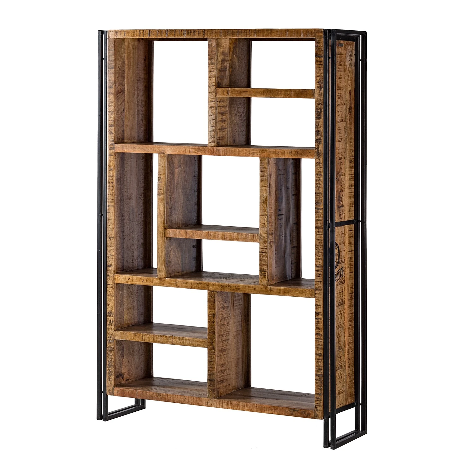 Wolf-Möbel Regal Iron II - Mango massiv / Eisen 1 Wolf-Möbel Regal Iron II - Mango massiv / Eisen