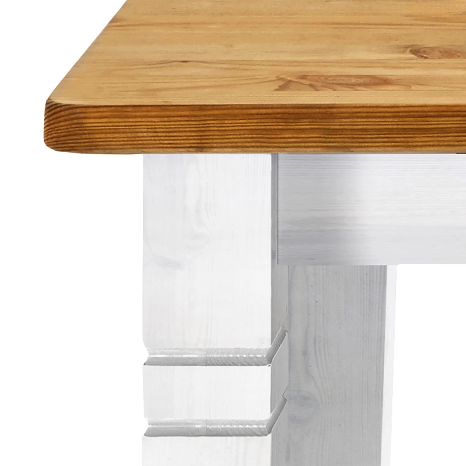 Maison Belfort Couchtisch Bergen - Kiefer Weiß / Kiefer Laugenfarbig 2 Maison Belfort Couchtisch Bergen - Kiefer Weiß / Kiefer Laugenfarbig – Bild 2