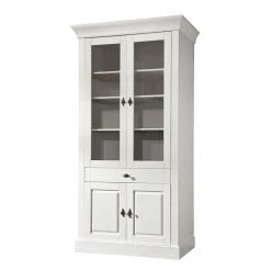 Maison Belfort Vitrine Bergen III - Kiefer massiv - Kiefer Weiß