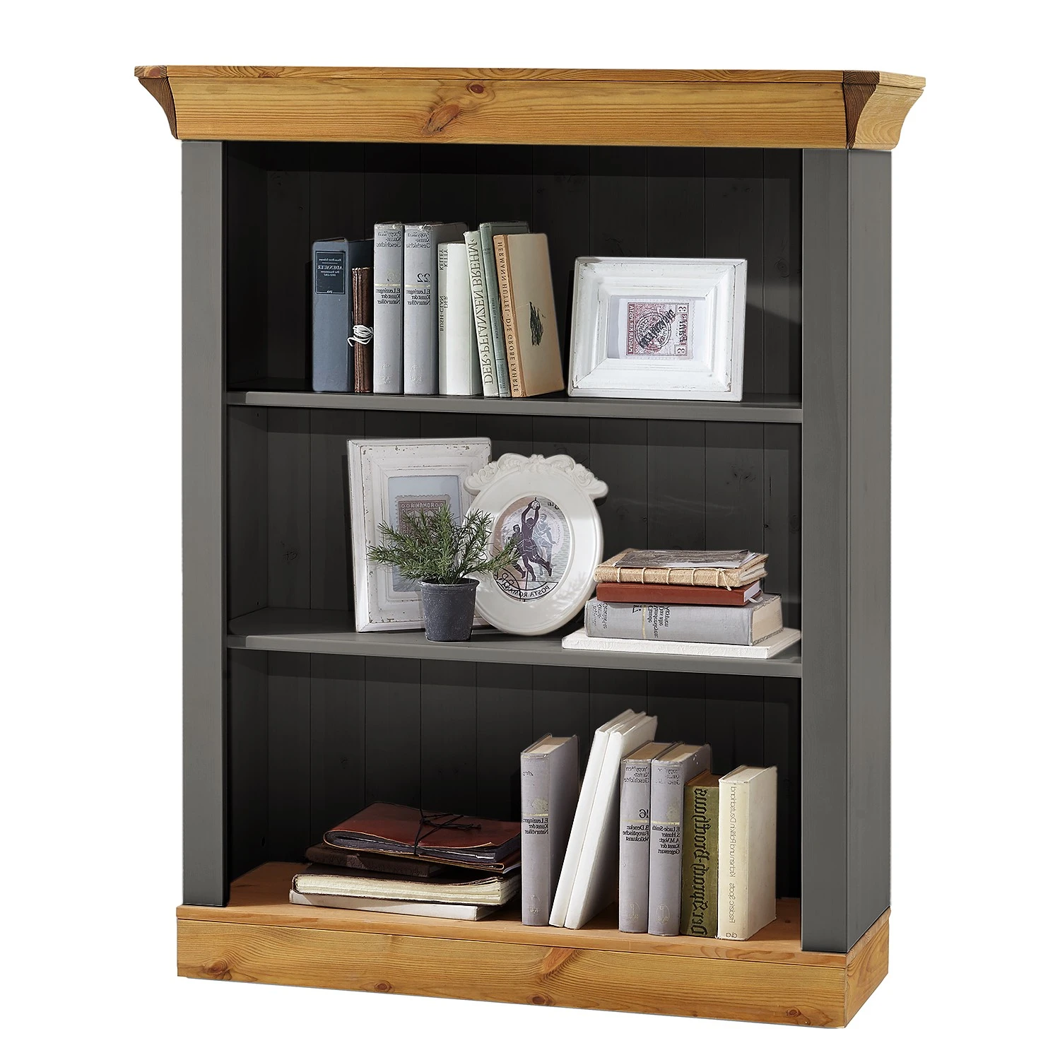 Maison Belfort Regal Bergen II - Kiefer Grau / Kiefer Laugenfarbig 1 Maison Belfort Regal Bergen II - Kiefer Grau / Kiefer Laugenfarbig