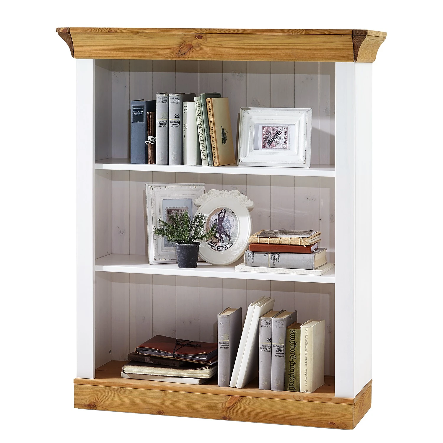 Maison Belfort Regal Bergen II - Kiefer Weiß / Kiefer Laugenfarbig 1 Maison Belfort Regal Bergen II - Kiefer Weiß / Kiefer Laugenfarbig