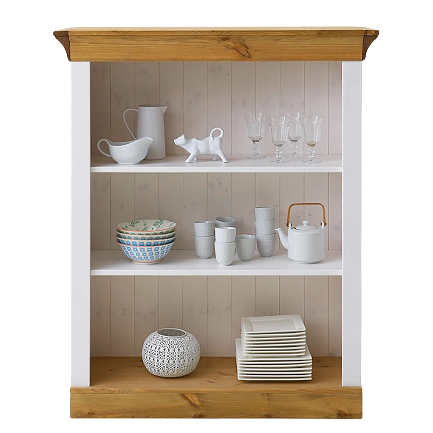 Maison Belfort Regal Bergen II - Kiefer Weiß / Kiefer Laugenfarbig 2 Maison Belfort Regal Bergen II - Kiefer Weiß / Kiefer Laugenfarbig – Bild 2