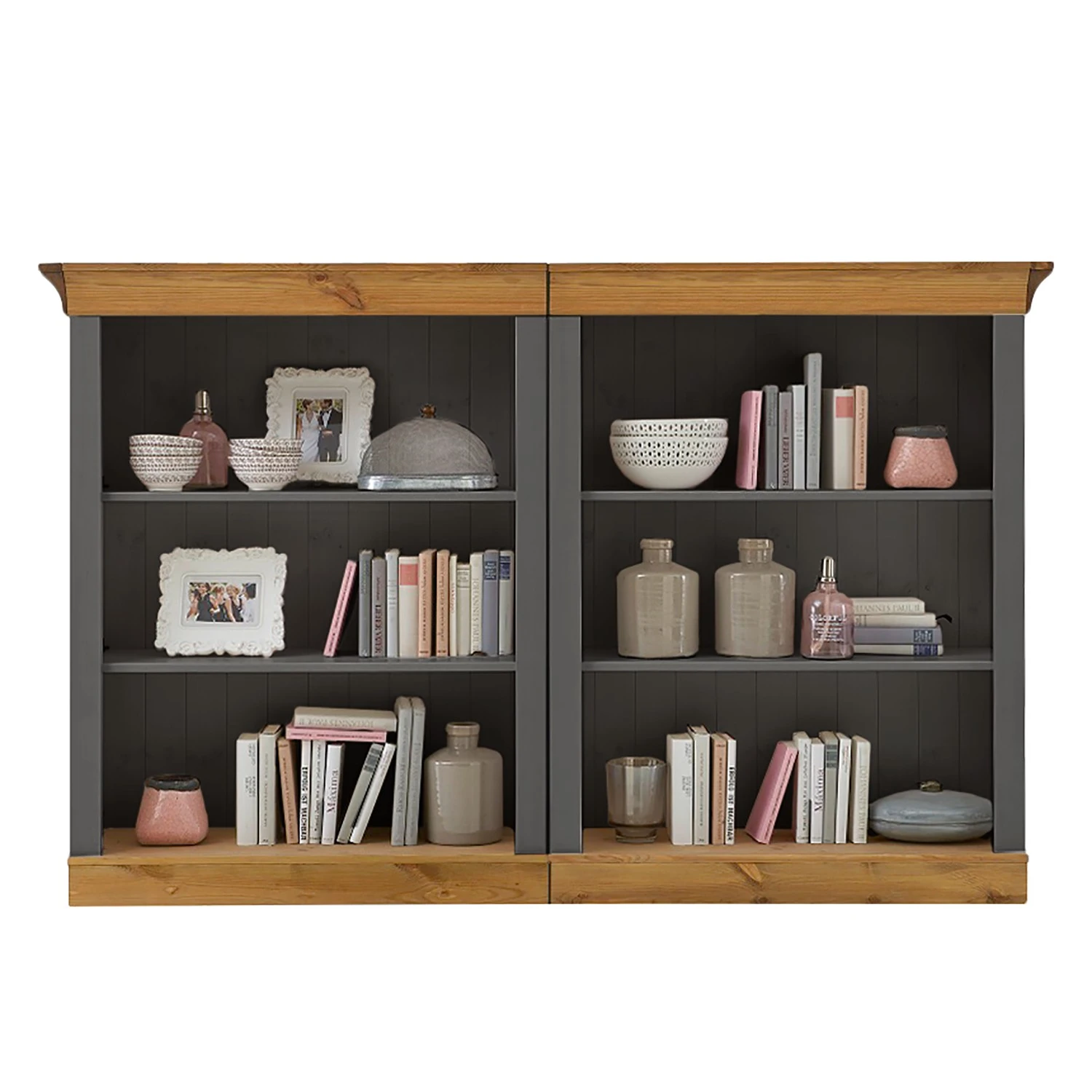 Maison Belfort Regal Bergen III - Kiefer Grau / Kiefer Laugenfarbig 1 Maison Belfort Regal Bergen III - Kiefer Grau / Kiefer Laugenfarbig