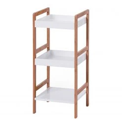 Zeller Regal Alvin I - Bambus/Weiß - lackiert