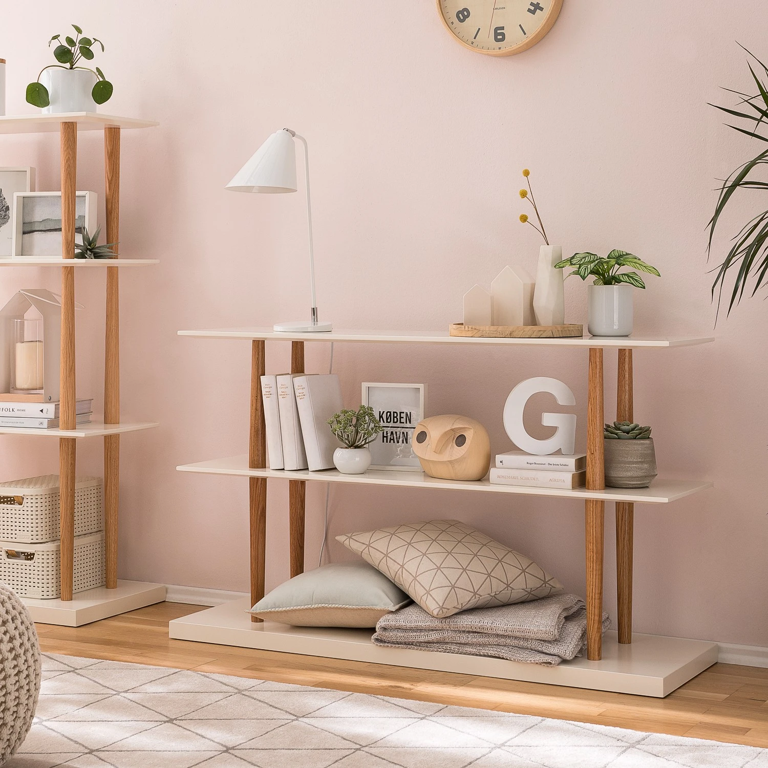 Mørteens Regal Lindholm IV - Weiß - 120 x 72 cm 2 Mørteens Regal Lindholm IV - Weiß - 120 x 72 cm – Bild 2