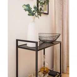 Mooved Servierwagen Enmore - Glas / Metall - Matt Schwarz -Wohnzimmermöbel boutique en ligne 1000112660 190711 09113000014 DETAILS P000000001000112660