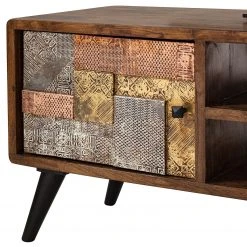 Wolf-Möbel TV-Lowboard Orient - Akazie massiv / Metall - Mehrfarbig -Wohnzimmermöbel boutique en ligne 1000114118 200512 14062700018 DETAILS P000000001000114118